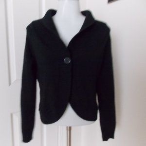 Contact New York black cardigan sweater size L